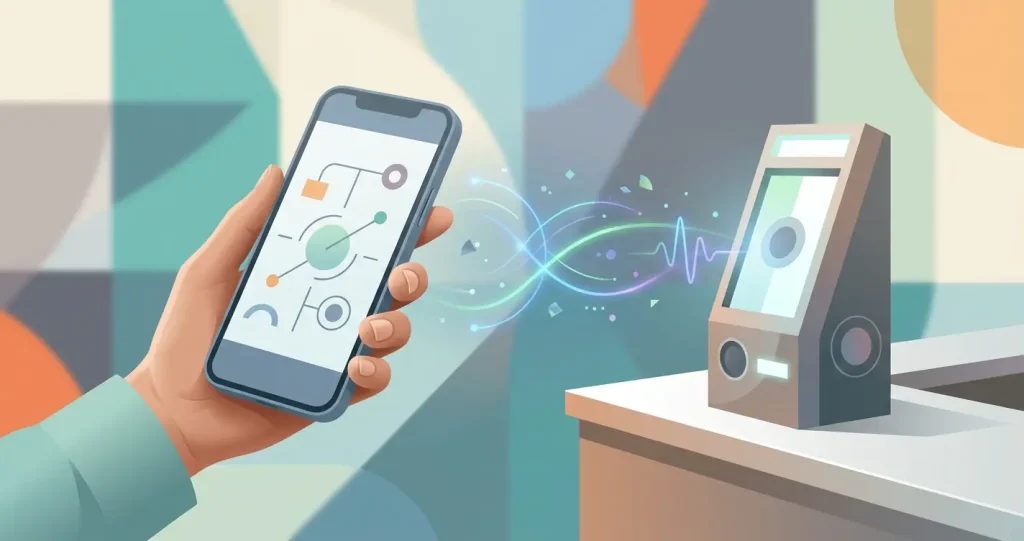 Ilustracja mobilnej płatności BLIK bez elementów interfejsu kasyna